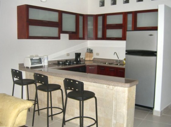 Cartagena Moneda - kitchen in 1 bed